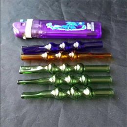 Three-ball straw , Water pipes glass bongs hooakahs two functions for oil rigs glass bongs