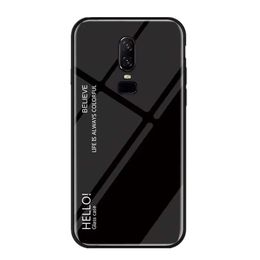 Gradient Tempered Glass Case for OnePlus 6