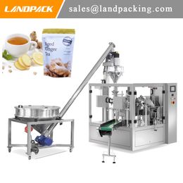 Aged Ginger Tea Premade Pouch Filling And Sealing Machine Precision Weighing Powder Tea Zipper Packing Machine