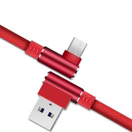 Metal Double Elbow Type-c Android Fast Charge Data Cable Mobile Phone Charging Cable 5 Colours dhl free