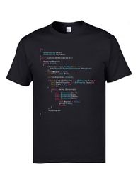 Coloured Code Programming JS Men T Shirts Senior IT Engineer SCJP Programmer 100% Cotton Tee Shirts Keyboardman Workday