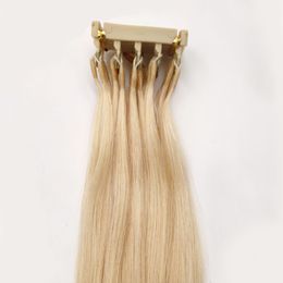 New Product Micro Loop 6d Hair Extensions Cuticle Aligned Virgin Hair Can Be Customised For Hightlights Hair Connector Salon Tools 14-28inch