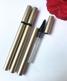 Gold Empty Eyeliner Pens Eyelash Growth Oil Container Pencil Mascara Tubes with mixing ball