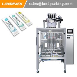 Fully Automated Multi Line Stick Teeth Powder Packing Machine Vertical Form Fill Seal Machinery