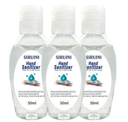 SIRUINI Washless Hand Sanitizer with Vitamin E Alcohol Moisturizing Gel 50ml Disposable Gel