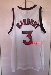 college basketball Lincoln High School jerseys Stephon 3 Marbury throwback jersey Stitched embroidery custom made big size S-5XL