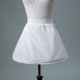 No Hoop White Tutu Skirt For Flower Girl Dresses Kids Short Petticoat Child Short Crinoline Petticoats Girls Underskirt