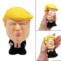 Donald Trump Stress Squeeze Ball Jumbo Squishy Toy Cool Novelty Pressure ReliefKids Doll Decor Squeeze Fun Joke Props Gift kids toys111