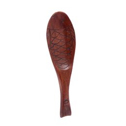 New Design Elegant Fish Modelling Wooden Rice Scoop Nice Environmental Meal Spoon Non Stick Rice Spoons Safe Kitchen Tools Free Ship