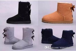 Women's Snow Boots Fashion Classic WGG Brand Women popular Australia Genuine Leather Boot US5--U11