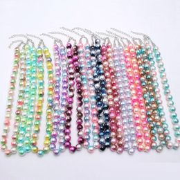 Children Girl DIY necklace colorful beads Girl Candy bubble beads Necklace Cute Charms boutique Gift 12Colors