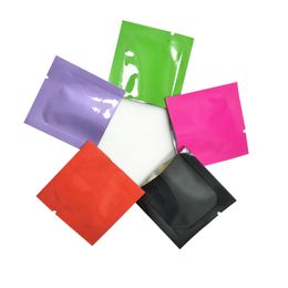 5x5cm Colorful Open Top Colorful Aluminum Foil Packaging Bag Party Chocolate Candy Storage Pouches Heat Seal Vacuum Mylar Foil Package Bag