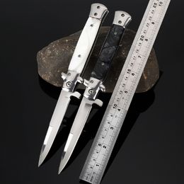 High Hardness Folding Blade Knife Resin handle High Sharp Camping Pocket Knife Outdoor EDC Tactical Survival Knives