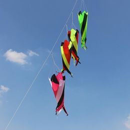 1.2M 2.5M Professional Kite Accessories 3D Rainbow Windsocks For Car/ Triangle Kites Kids Gift