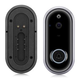 M6 WiFi Video Doorbell 720P Security Camera Door Phone Two-Way Audio Night Vision Wireless Door Bell Intercom with DingDong - Doorbell