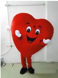 2019 Factory hot Red Heart of Adult Mascot Costume Adult Size Fancy Heart Mascot Costume free shipping