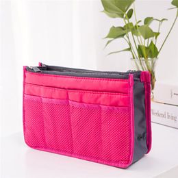 Large Storage Bags Storage Holder Washbag Hot Women Purse Handbag Organiser Travel Insert Liner Cosmetic Make up Tidy #YL5