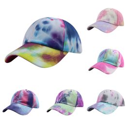 Party Hats Tie-Dye Baseball Cap Ladies Summer Travel Sunscreen Sun Hat Street Couple Cap Design Hat XD23641