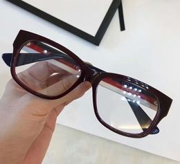 Wholesale-luxury- 0278 Square Glasses Frames 0Black Eyeglasses Eyewear Frame 55*15*145 New with Case