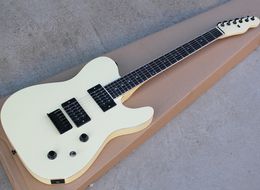 Wholesale cream Electric Guitar with cream binding,Humbuckers pickups,Rosewood fretboard,,Can be Customised as request