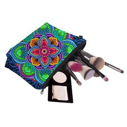 Bohemia Style Floral 3D Print Cosmetic Bags Women Travel Makeup Case Handbag Zipper Cosmetic Case Flower Printed Bag Tools 16styles RRA1571