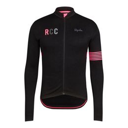Mens Rapha Pro Team Cycling Long Sleeve Jersey MTB bike Tops Outdoor Sportswear Breathable Quick dry Road Bicycle Shirt Racing clothing Y21041612