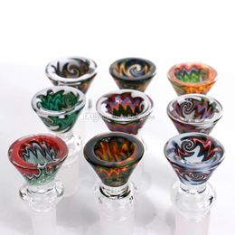 Hookahs tigela de vidro de 14mm com alta qualidade nova chega tigelas para bongs colorido 1418 tubo de água muito espesso