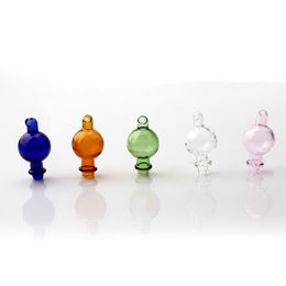 Smoking Accessories 5 Kind Colours Glass Bubble Carb Cap With Directional Hole Suitfor Quartz Banger Nails