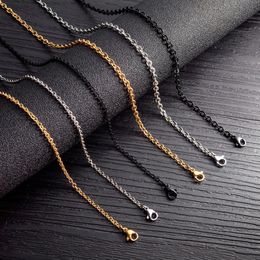 10pcs 3 mm en Acier Inoxydable De /"O/" FORME Rolo Link Chaîne Collier Pour Femmes Hommes