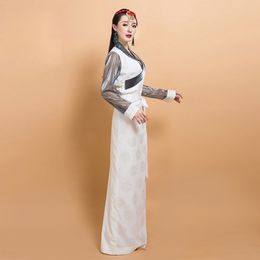 Traditional Tibetan Women Clothing Nepal Tibet Tourist costumes New Bora Ando Tibetan Long Robe Ethnic style Lhasa Gown Dress