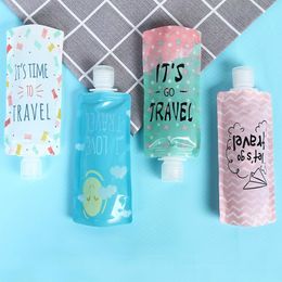 Travel Bottles pvc Cosmetic Liquid Storage Bag Hand Sanitizer/Shampoo/Makeup Liquid Storage Bags 90-100ml Moisturising Bags