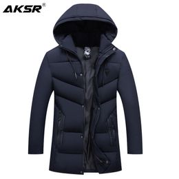 Men's Trench Coats Winter Jacket Coat Hooded Thick Warm For Men Large Size Windbreaker Parkas Jackets Clothes 2022