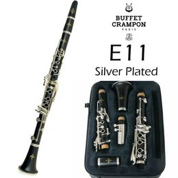 New Professional Clarinet Buffet Crampon E11 Model Bb Clarinet | Silver Plated 17 Keys One Barrels New