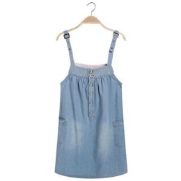 Women Casual Spaghetti Straps Denim Overall Jumper Woman Summer Dress