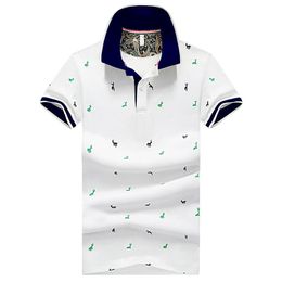 Fashion-Mens Fashion Embroidered Polo Shirts 4 Colours Plus Size Male Turn Down Collar T Shirts M-4XL Slim Fit Top for Summer