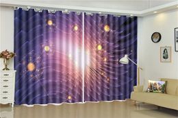 Wholesale Curtain For Living Room Fantasy Constellation Customise Your Favourite Beautiful Blackout Curtains For You