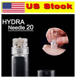 US Stock!!! Hydra Needle 20 pins Microneedles Applicator Bottle Injection into Reusable Skin Care Rejuvenation Anti-Aging