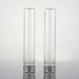 65ml transparent mask bath salt test PET tube with aluminum cap 65cc clear plastic cosmetic tube Fast Shipping F3078