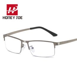 Mens Vintage Anti Blue Light Glasses Metal Frame Computer Eyewear Womens Optical Glasses Frame Spectacle Clear Lenses Eyeglasses