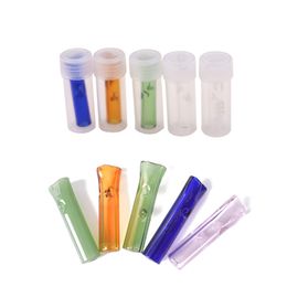 Glass Joint holder Rolling Roll Paper Cone Cigarette Tip Breakage-proof Individual Package Clear Borosilicate Glass Tube Pipe Smoking Accessories