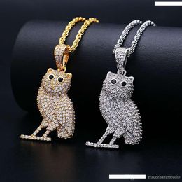 Diamond & Sterling Silver owl Necklace SALE $11.40 Great Mother's Day Gift