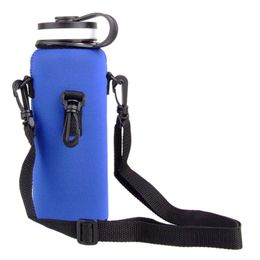 Portable Water Bottle Carrier Insulated Cup Cover Bag Holders Protective Pouch