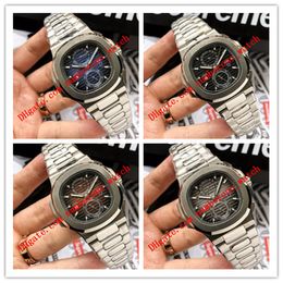 Topselling Latest Version Mens Watch 40mm 5990/1A-001 Date Stainless Steel Transparent Full Automatic Asia Fashion Men's Watches