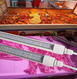 4ft 3ft 2ft Meat Cooler Lights tri-proof led tube light fixure waterproof IP65 LED tube for meat Case