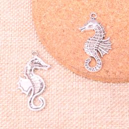 37pcs Charms hippocampus seahorse 38*18mm Antique Making pendant fit,Vintage Tibetan Silver,DIY Handmade Jewellery