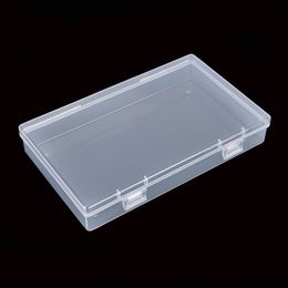 High Quality Rectangular Transparent Clear Plastic Storage Box Jewelry Small Components Container Organizer Fast Shipping WB679