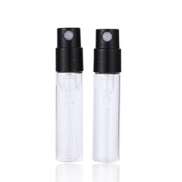 2ml Mini Glass Perfume Vials, 2ml Glass Bottle, Refillable Sample Bottles Small Atomizer Spray Vial Container LX1760