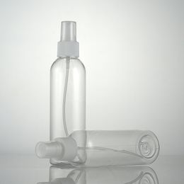 180ml 30pcs Empty Transparent Portable PET Bottle With White Spray Pump Watering Can Plastic Vials Cosmetic Packing Bottles