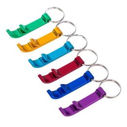 Portable Beer Bottle Opener Keychain Aluminium Beer Bottle Opener Personalised Engraved Bottle Openers Key Chain Wedding Favours