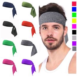 Sport Tennis Running Solid Colour Headband Unisex Workout Cycling Headband Head Band Men Sweatband Party Favour T2I51025